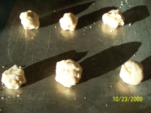 Dough balls in the sunlight 